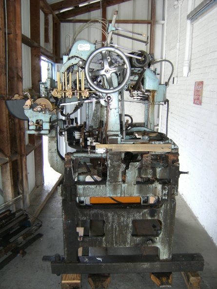 World bottle labeler machines on the side loading dock at the Stevens Point Brewery.jpg